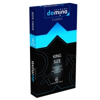 Гладкие презервативы увеличенного размера "Domino King Size", 6 шт