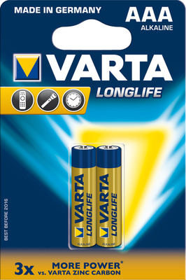 Батарейки Varta longlife AAA (2шт)