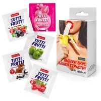Набор пробников смазок для орального секса "Tutti-Frutti", 5 шт