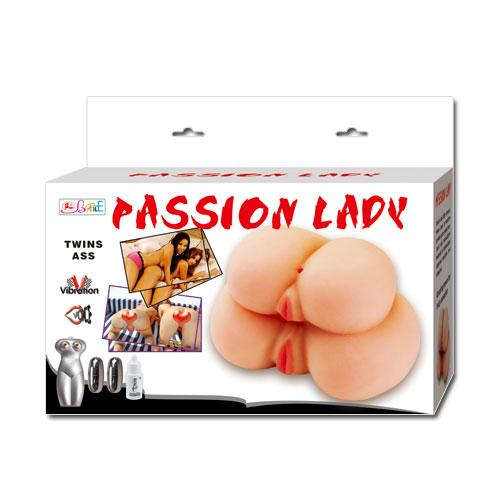 Реалистичная двойная вагина с вибрацией "Passion Lady Twin Ass"