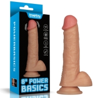 Фаллоимитатор на присоске с вибрацией "Power Basics" 8,0'