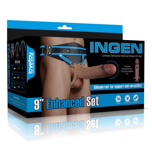 Реалистичный Страпон унисекс "Ingen" 9"