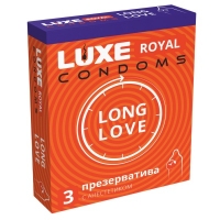 Презервативы продлевающие с добавлением анестетика "Luxe Royal Long Love", 3 шт.